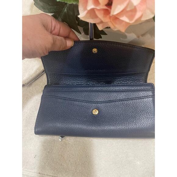 Michael Kors JET SET blue leather wallet (400 - Picture 5 of 7